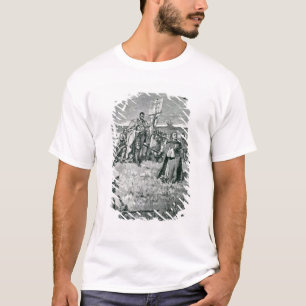 T-shirt Jacques Cartier installant une croix chez Gaspé