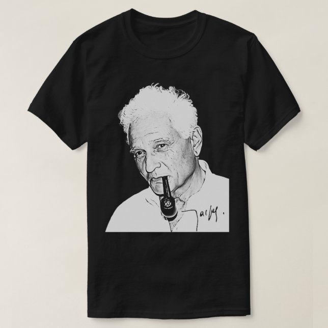 T-shirt Jacques Derrida Philosophe Fan Art Design (Design devant)
