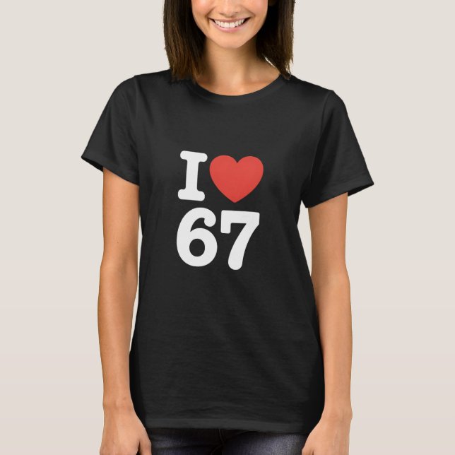 T-shirt J'adore 67  (Devant)