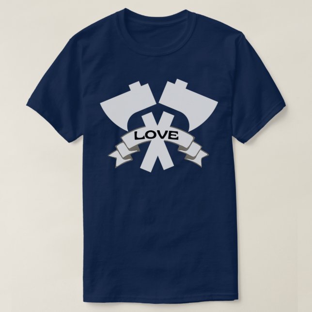 T-SHIRT J'ADORE AX THROWING 8 (Design devant)