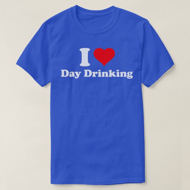 T-shirt J'adore boire le jour (Design devant)