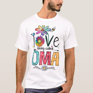 T-shirt J'adore être appelé Oma Daisy Flower mignonne Mère