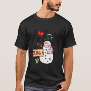 T-shirt J'adore Être Un Grand Snowman Noël Fantastique Noë