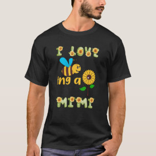 T-shirt J'adore être un Mimi tournesol abeille Mère abeill