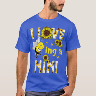 T-shirt J'adore être une abeille de tournesol Nini, fête d