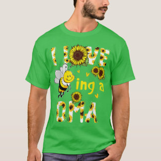 T-shirt J'adore être une abeille de tournesol Oma, fête de