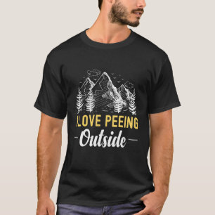T-shirt J'adore faire un tour à l'extérieur de Glacier Mou