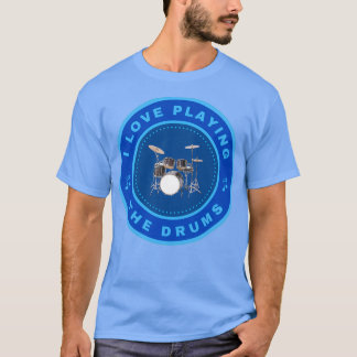 T-shirt J'adore jouer aux tambours (2)