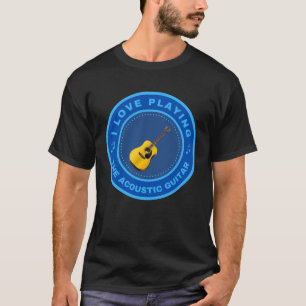 T-shirt J'adore jouer de la guitare acoustique