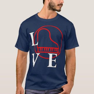 T-shirt J'adore jouer du piano pour les mélomanes pianiste