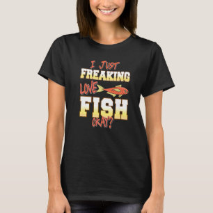 T-shirt J'adore juste les poissons, OK Présent