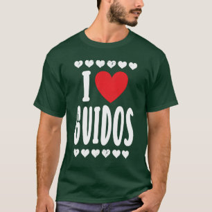 T-shirt J'adore la fête macho urbaine italienne de Guidos