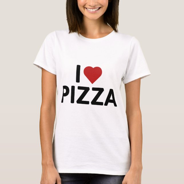 T-shirt J'adore la pizza (Devant)