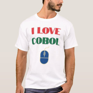 T-shirt J'adore la programmation et j'aime Cobol