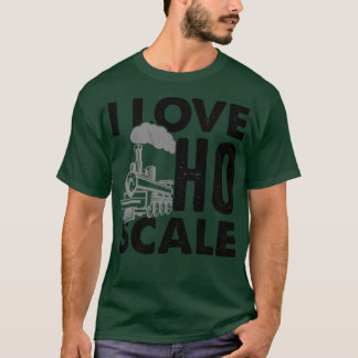 T-shirt J'adore la taille des trains et des locomotives