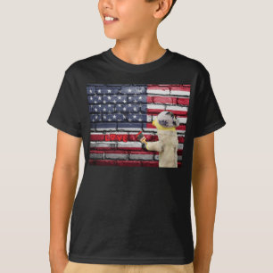 T-shirt J'adore l'art de mur de graffiti USA.