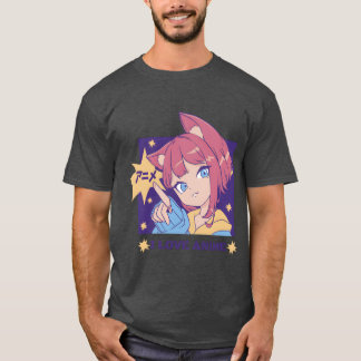 T-shirt J'adore l'art japonais Otaku Anime Kawaii Manga An