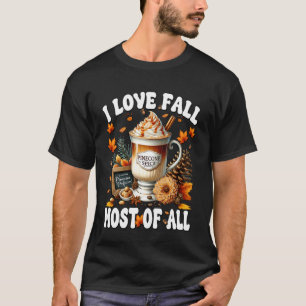 T-shirt J'adore le café au goût de piment de pin I Love Fa