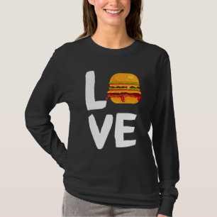 T-shirt J'ADORE LE CHEESEBURGER HAMBURGER Restauration Rap