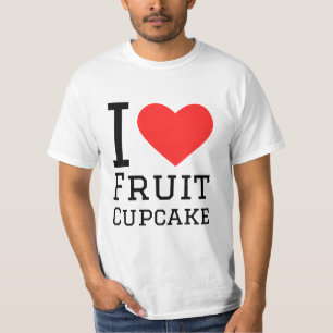 T-shirt J'adore le cupcake aux fruits