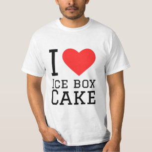 T-shirt J'adore le gâteau de boîte à glace