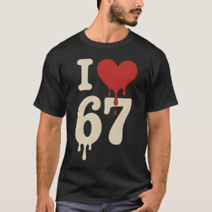 T-shirt J'adore le mème Gen Alpha 67 Six Seven