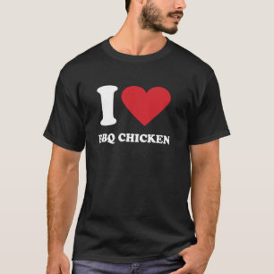T-shirt J'adore le poulet BBQ J'aime le poulet BBQ