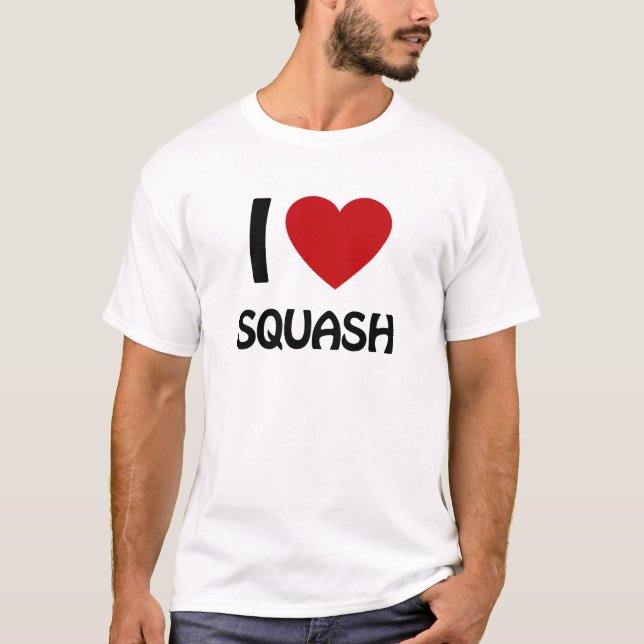 T-shirt J'adore le squash (Devant)