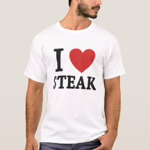 J'adore le Steak – Chemise drôle pour les amateurs