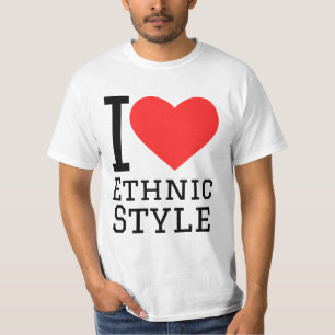 T-shirt J'adore le style ethnique