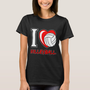 T-shirt J'adore le volley-ball - slogans et citations du v