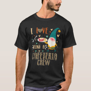 T-shirt J'adore l'équipe de la cafétéria Gnome Crew Matchi