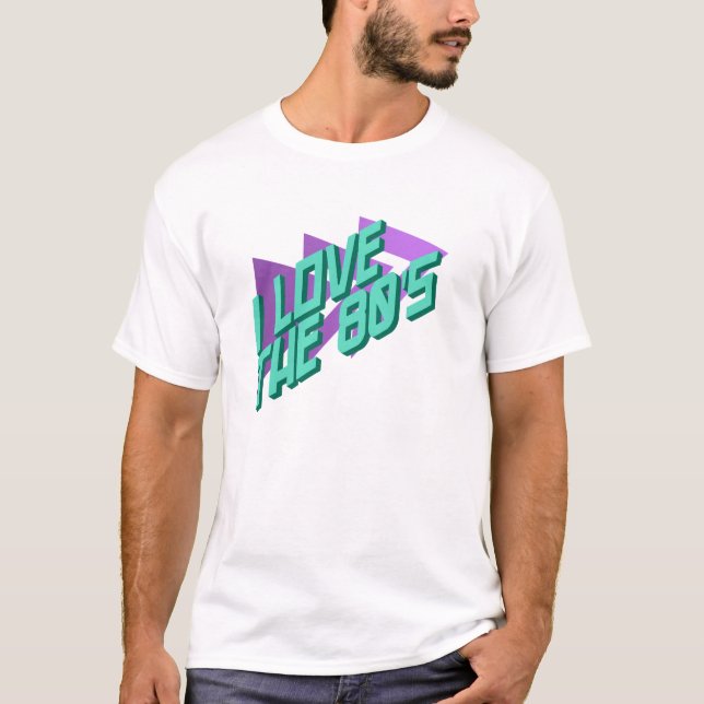 T-shirt J'adore les années 80 (Devant)