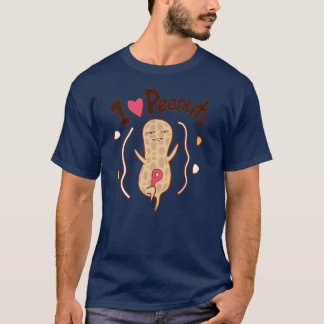 T-shirt J'adore les arachides drôle
