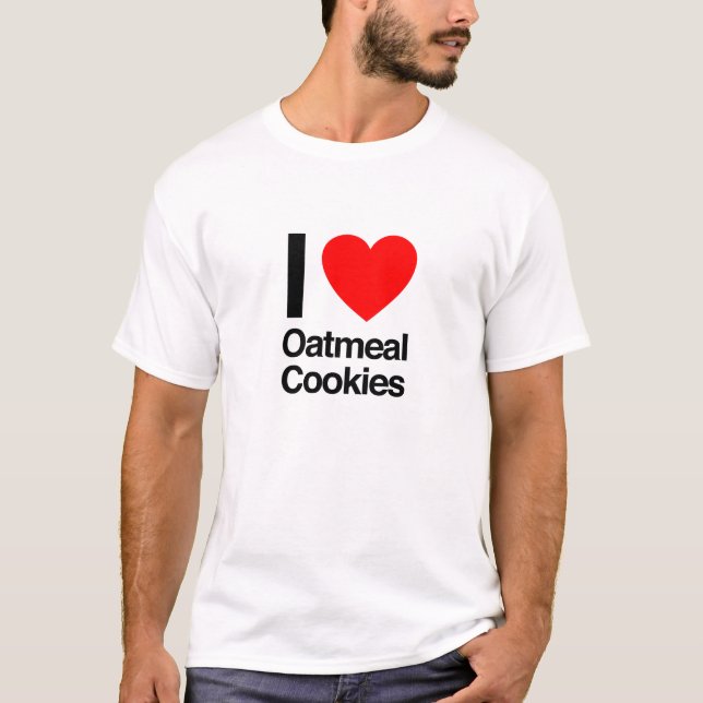 T-shirt j'adore les biscuits à l'avoine (Devant)
