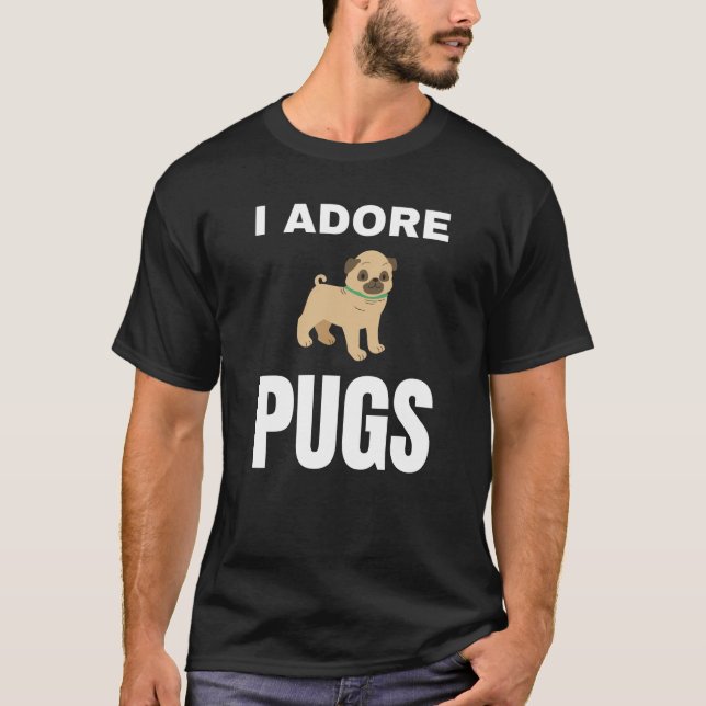 T-shirt J'adore les Carlins (Devant)