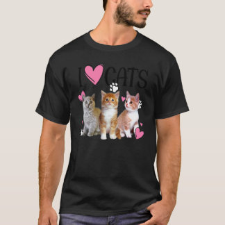 T-shirt J'adore les chats  Chat   J'adore les chatons
