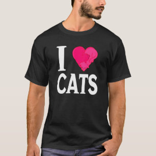 T-shirt J'adore les chats J'aime les chats pour chat groov