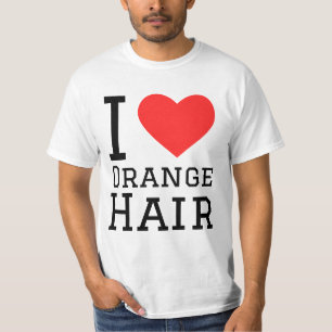 T-shirt J'adore les cheveux orange