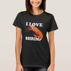 T-shirt J'adore les crevettes tout simplement le mieux drô