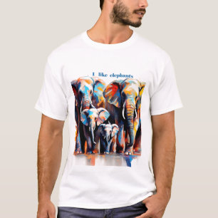 T-shirt J'adore les éléphants