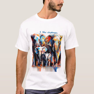 T-shirt J'adore les éléphants