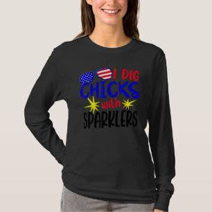T-shirt J'adore les filles avec des cierges magiques du 4