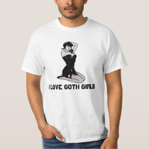 T-shirt J'adore les filles gothiques, T-shirts\