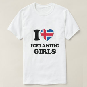 T-shirt J'adore les filles islandaises