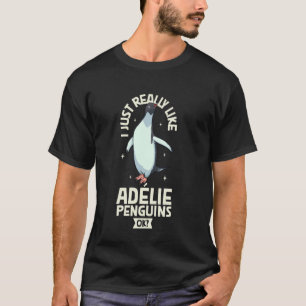 T-shirt J'adore les manchots Adélie