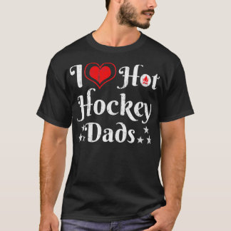 T-shirt J'adore les pads de hockey chaud Amateurs de hocke
