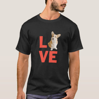 T-shirt J'adore les propriétaires de chiens Welsh Corgi et