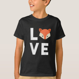 T-shirt J'adore les renards Mignon renard Drôle de renard 