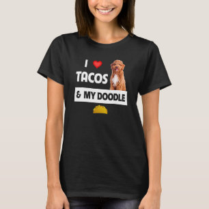 T-shirt J'adore les tacos et la nourriture mexicaine de mo